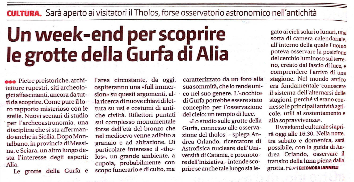 Giornale di Sicilia, 28 settembre 2012