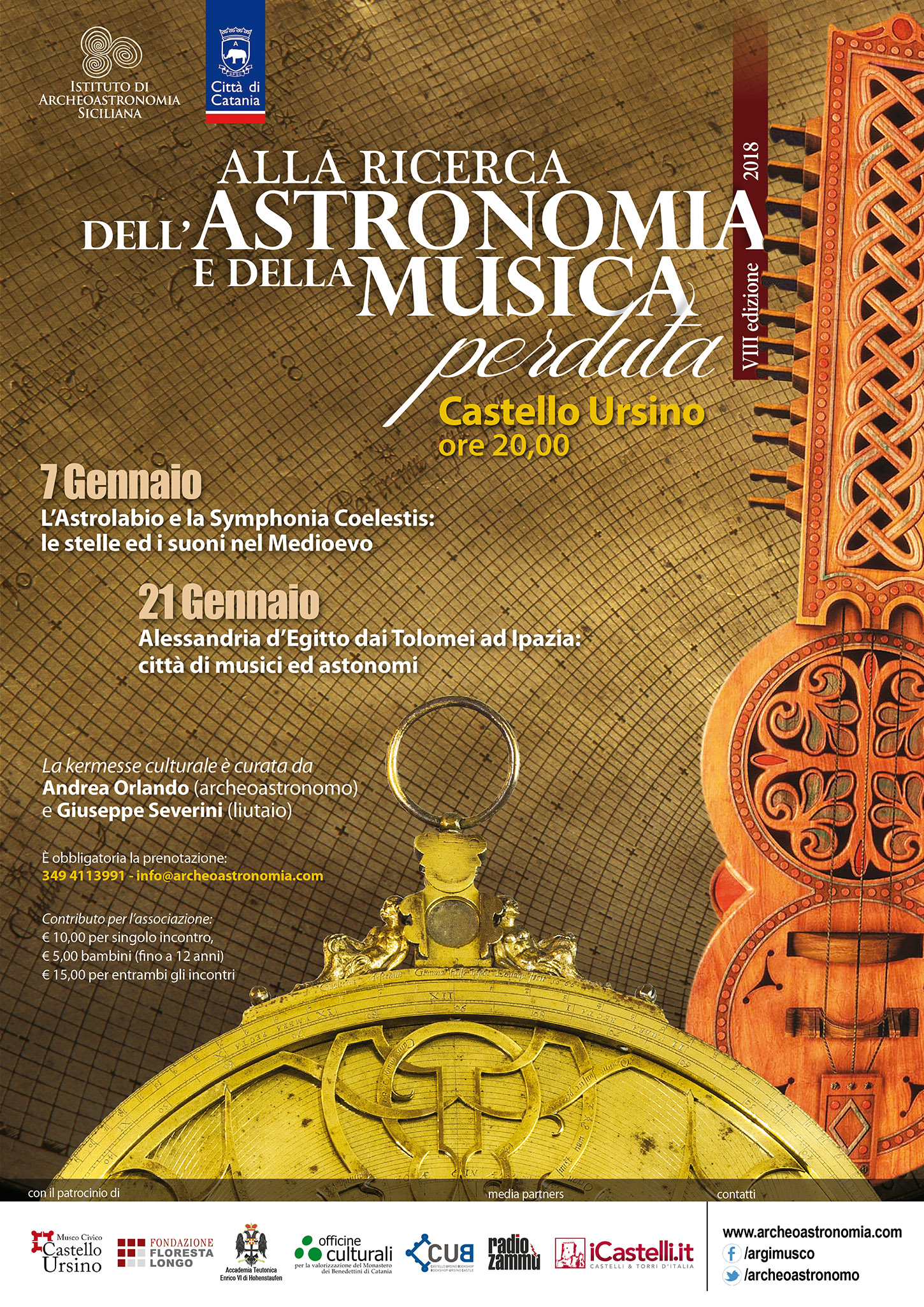 Alla Ricerca dell'Astronomia e della Musica Perduta - edizione 2018