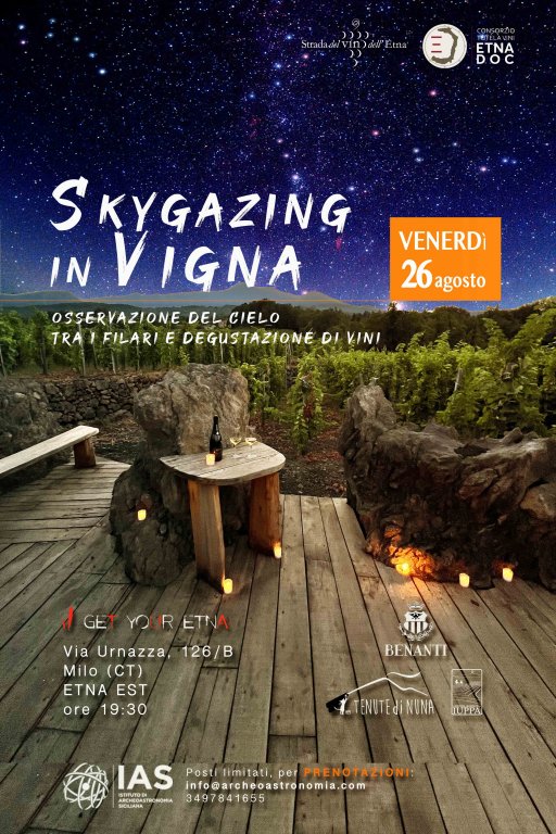 Skygazing in Vigna da Benanti (Etna Est)| 26 agosto 2022